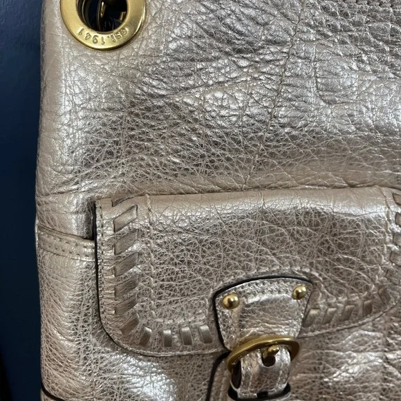 Coach leather handbag with top and crossbody strap. Great condition. - Picture 3 of 4